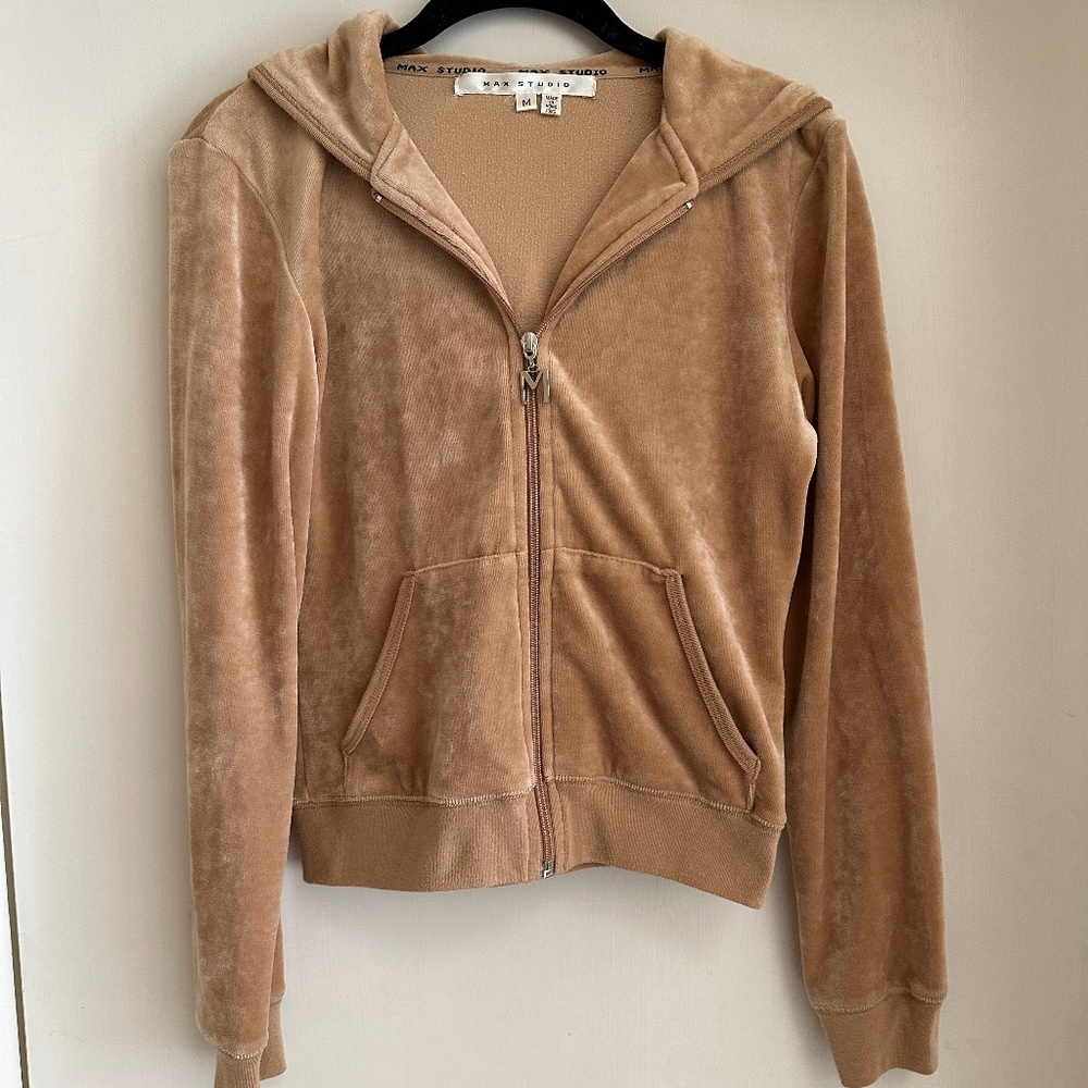 Max Studio Velour Hoodie